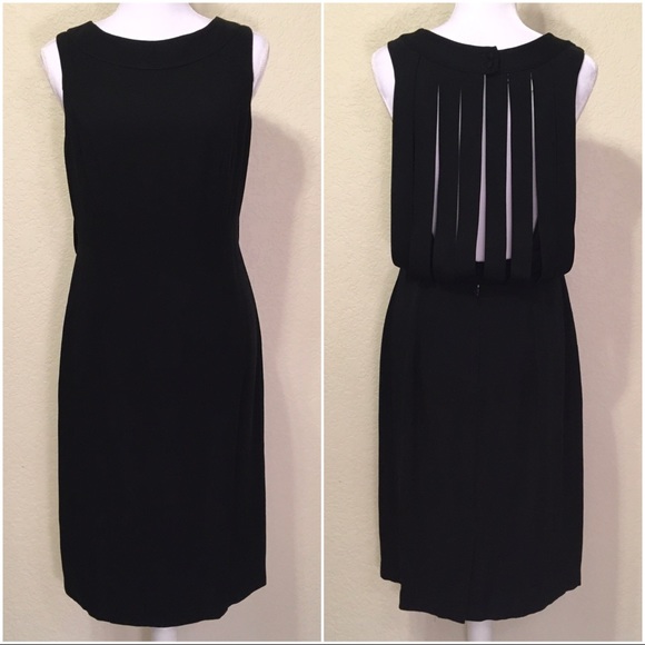 JS Collections Dresses & Skirts - JS Collections Black Sheath Dress with Cutout Back