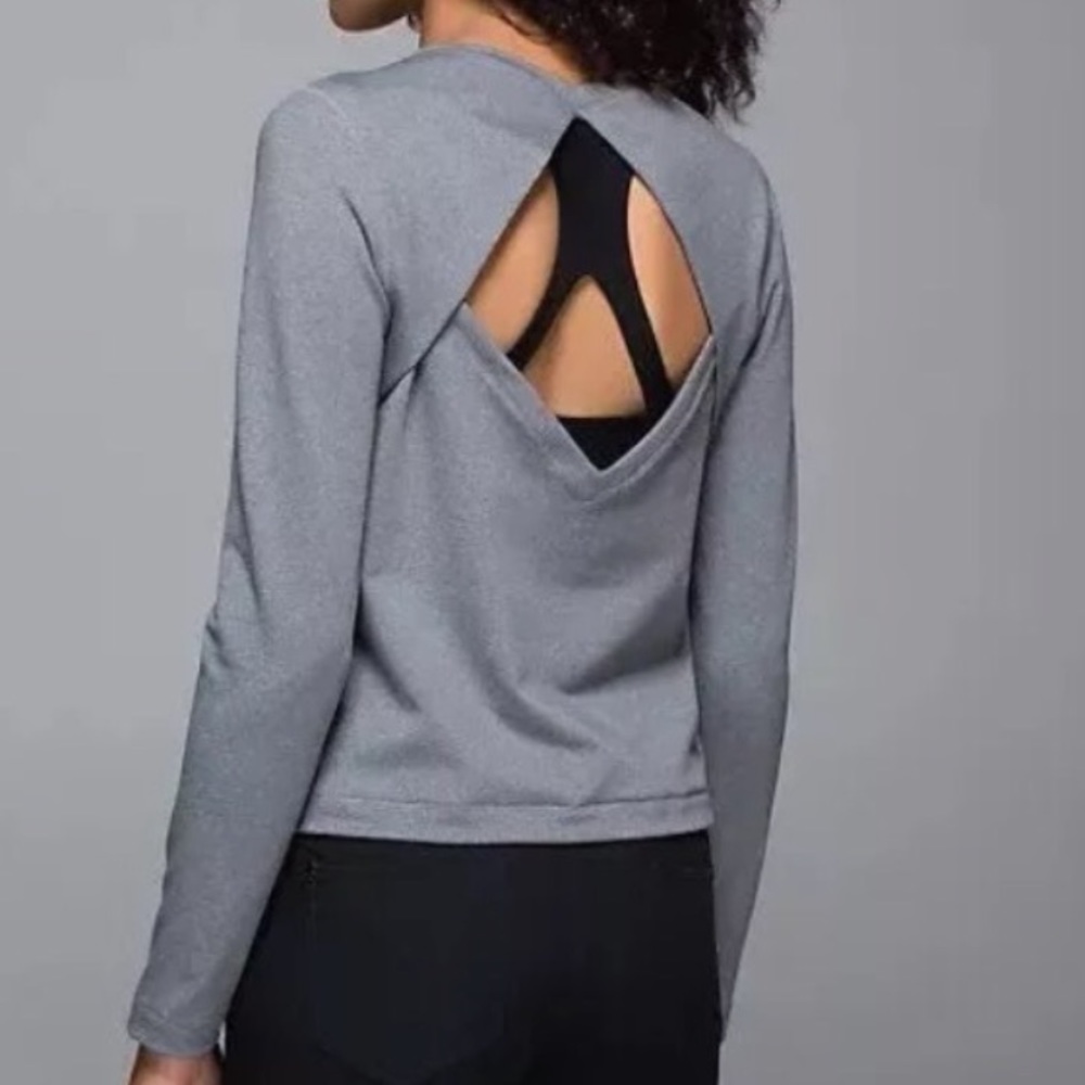 Lululemon Gray Back Up Long Sleeve