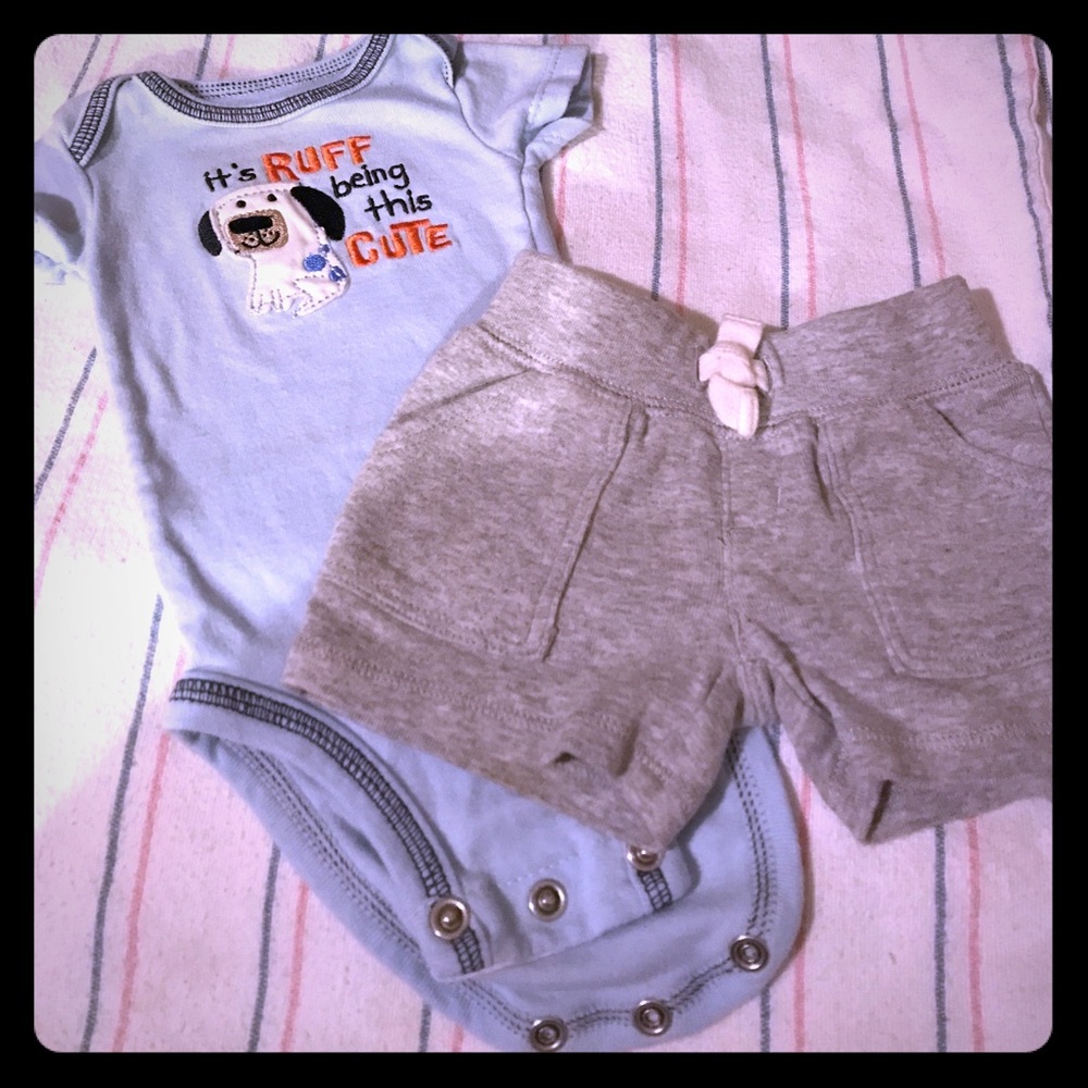 Adorable Newborn Baby Boy Romper!