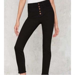 NWT High Waisted Nasty Gal Black Skinny Jean