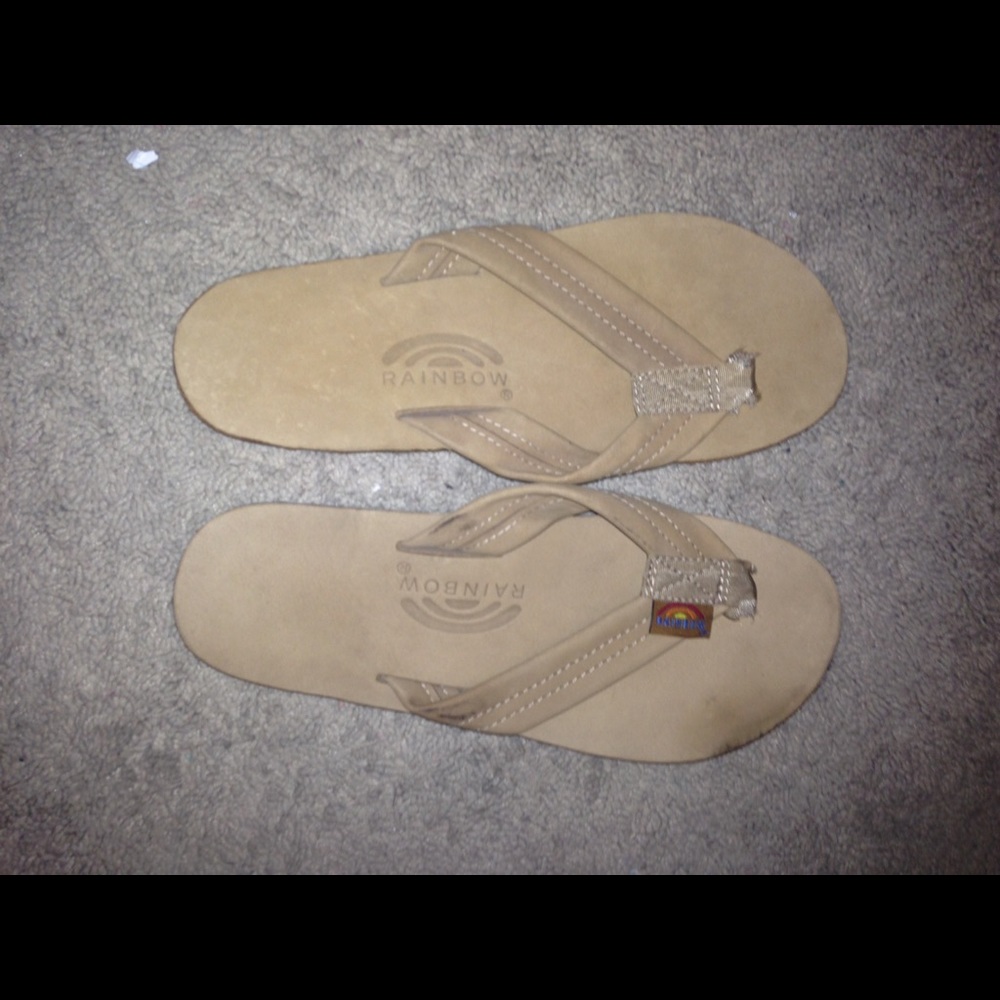 Rainbow Flip Flops