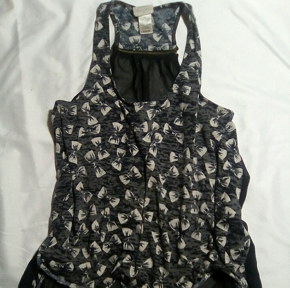 Hi-lo racer back tank top