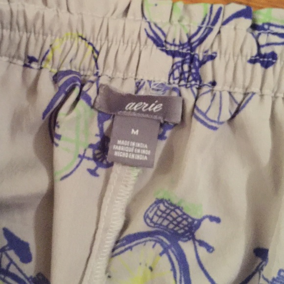 Super cute Aerie bike boho lounge pants! Tie ankle - Picture 3 of 3