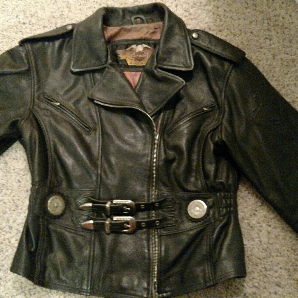 Woman's Harley Davidson Motorcycle leather jacket