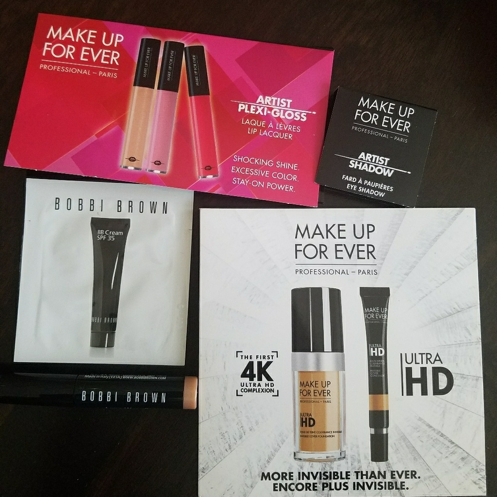 Sephora Makeup Forever and Bobbi Brown samples