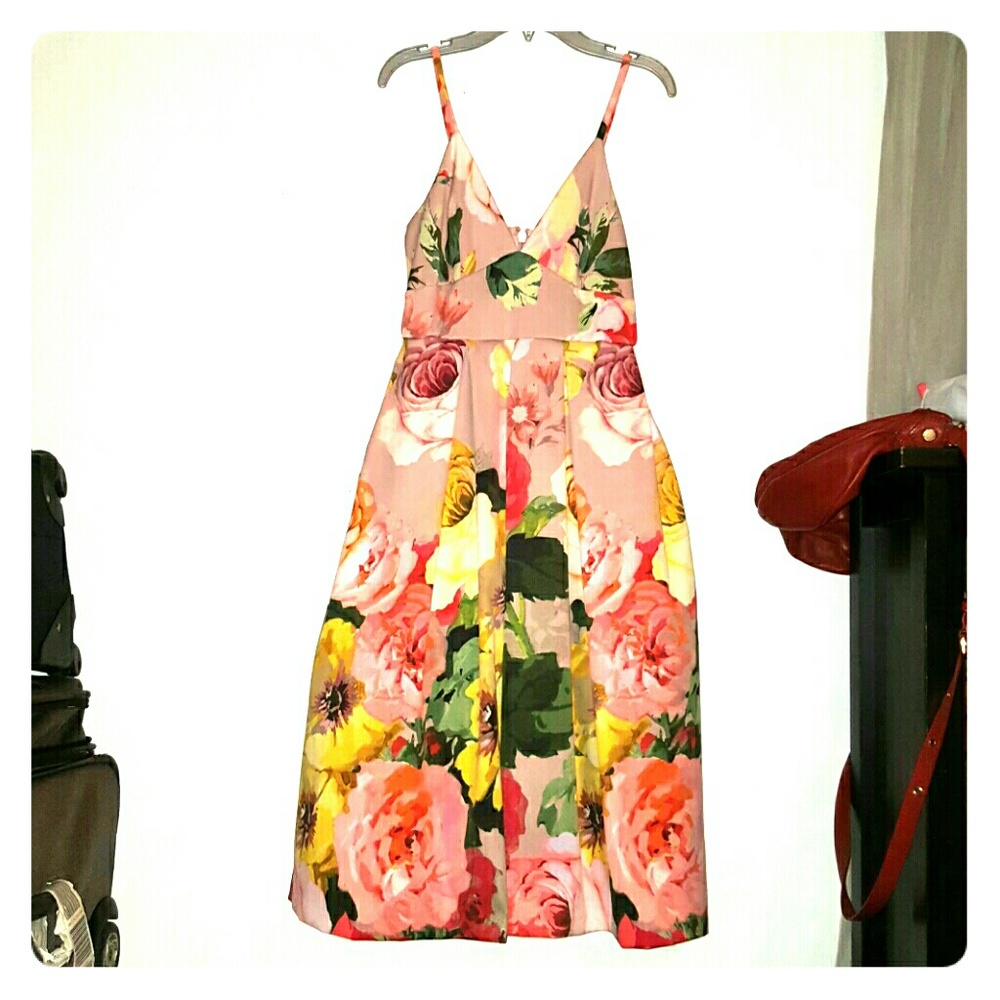 Thin strap ASOS Floral printed dress