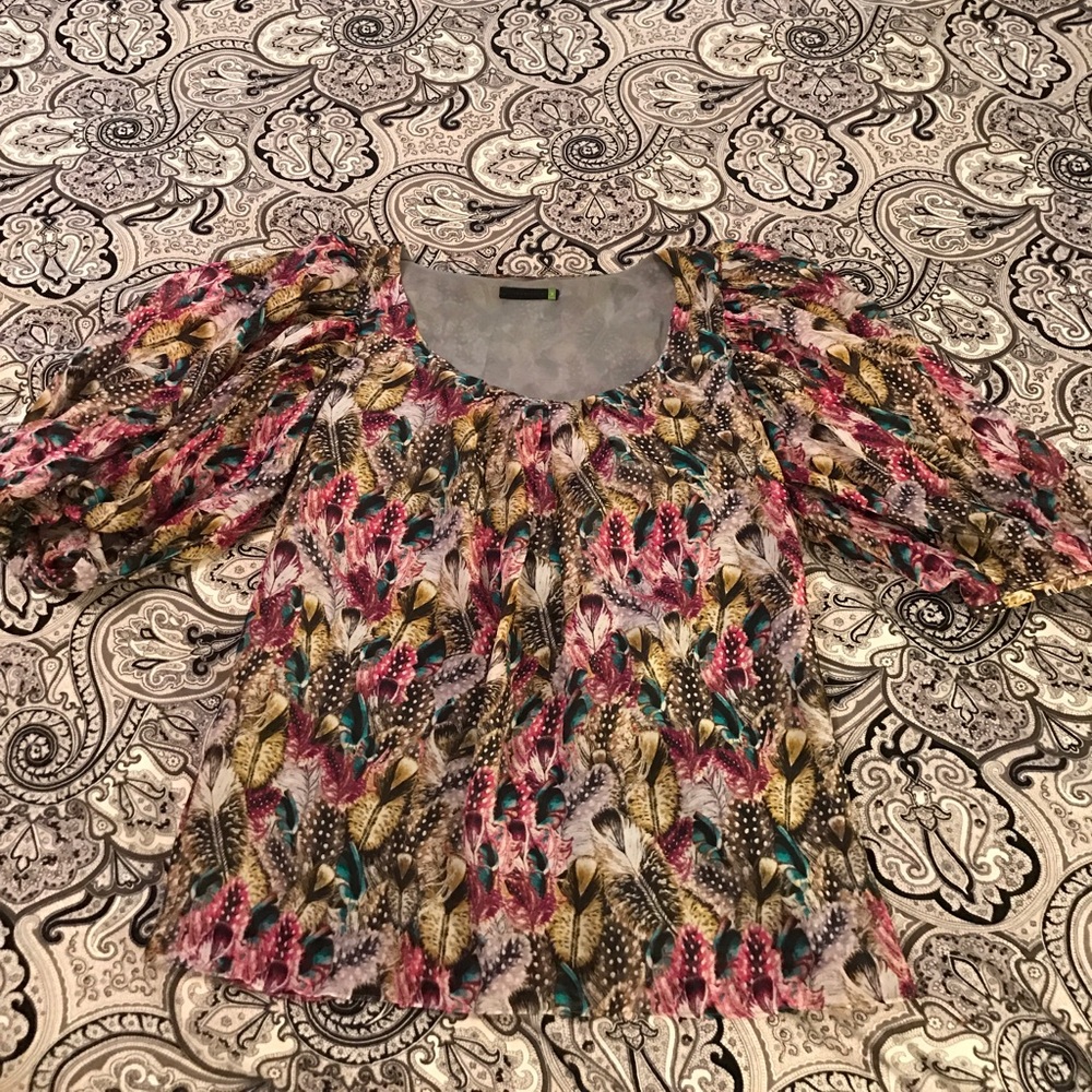 Anthropologie size 2 balloon sleeve blouse