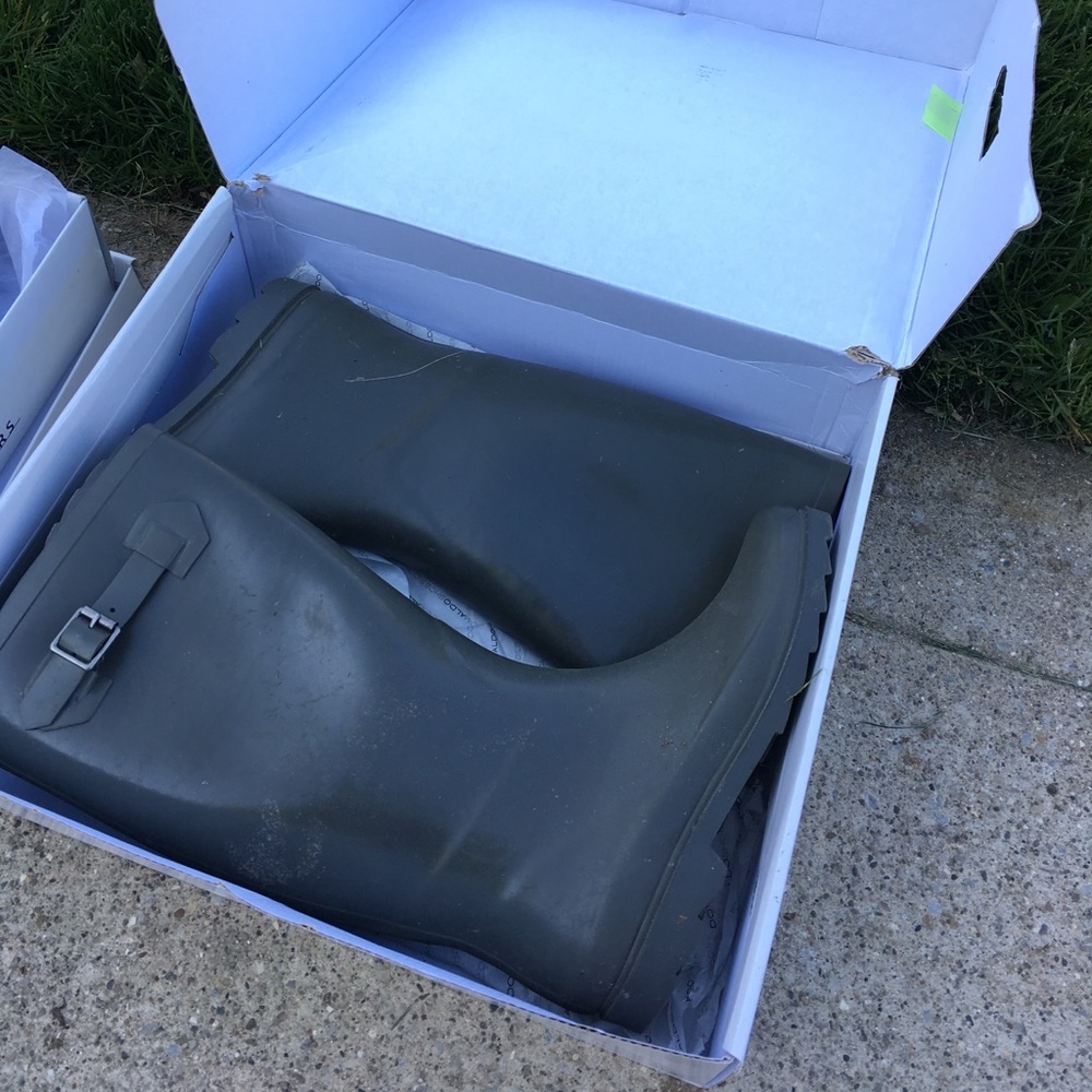 Lightly worn Aldo rain boots