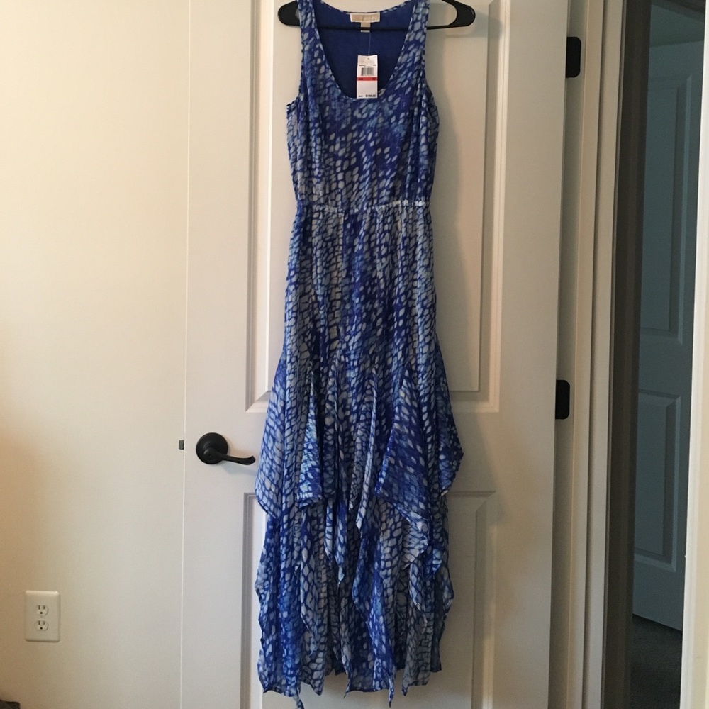 MICHAEL KORS MAXI BLUE DRESS - XS