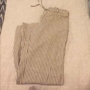 Wide leg linen pants