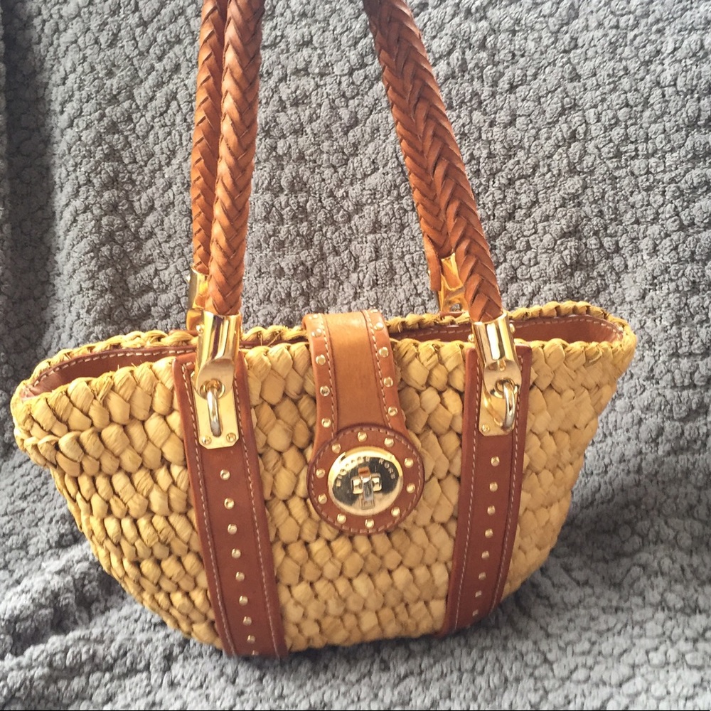 Michael Kors raffia Santorini tote