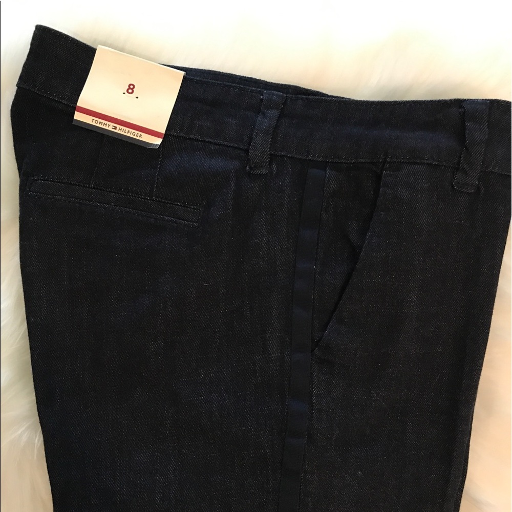 Tommy Hilfiger Tuxedo Stripe Dark Wash Jeans (8)