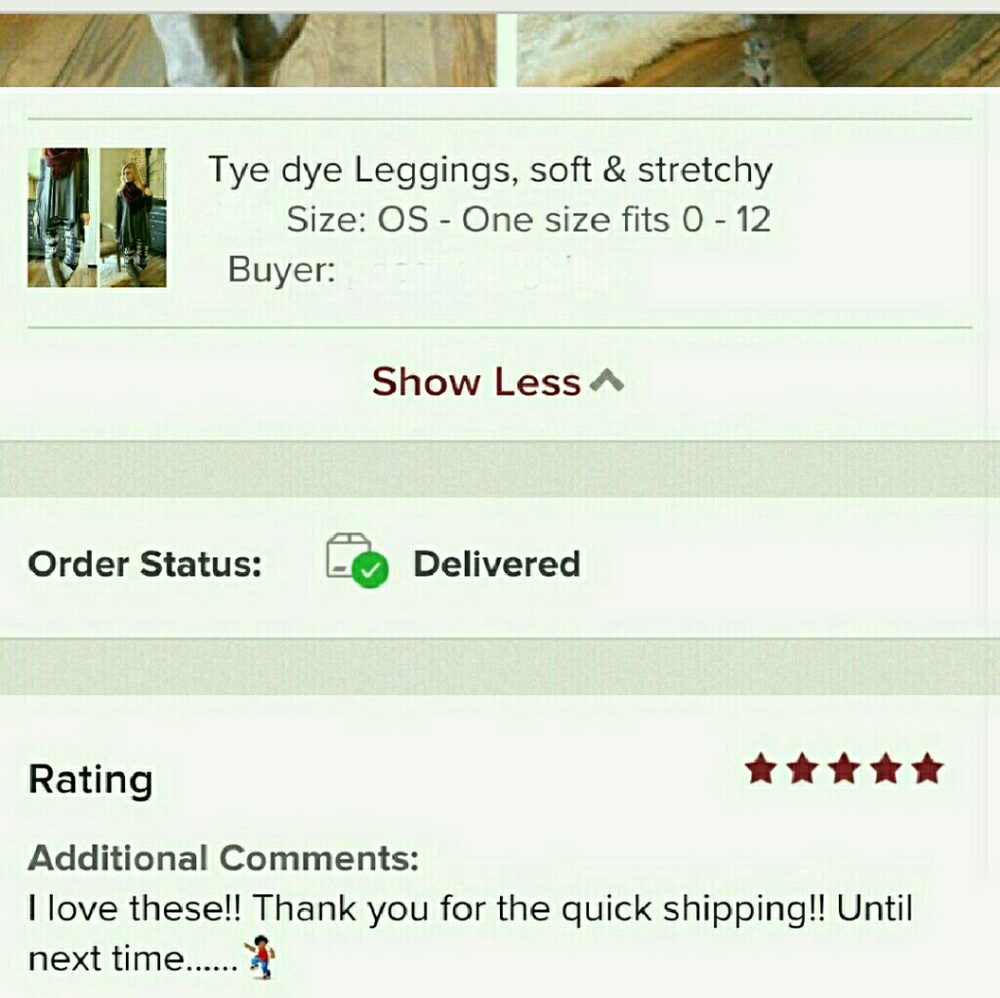 🎉HP🎉  Infinity Raine Tied dyed Leggings, OS, - Picture 4 of 4