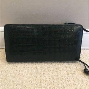 Authentic Nancy Gonzalez Black Crocodile Wallet