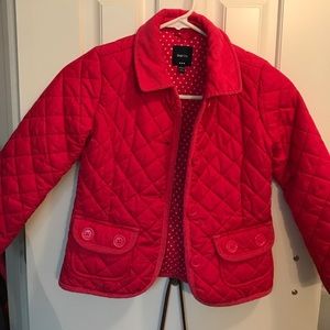Gapkids pink quilted jacket