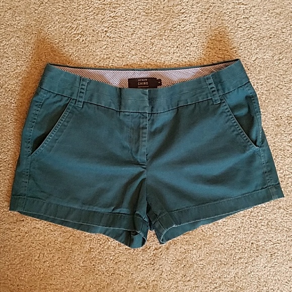 J. Crew Pants - J. Crew Chino shorts teal size 6