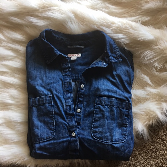 Merona Tops - Denim button up
