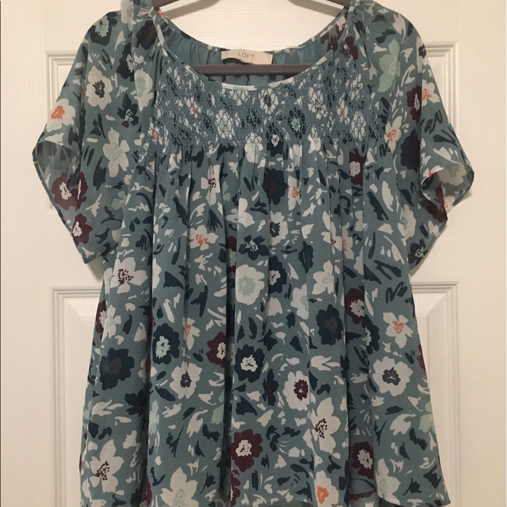 Loft Floral Blouse NWT!