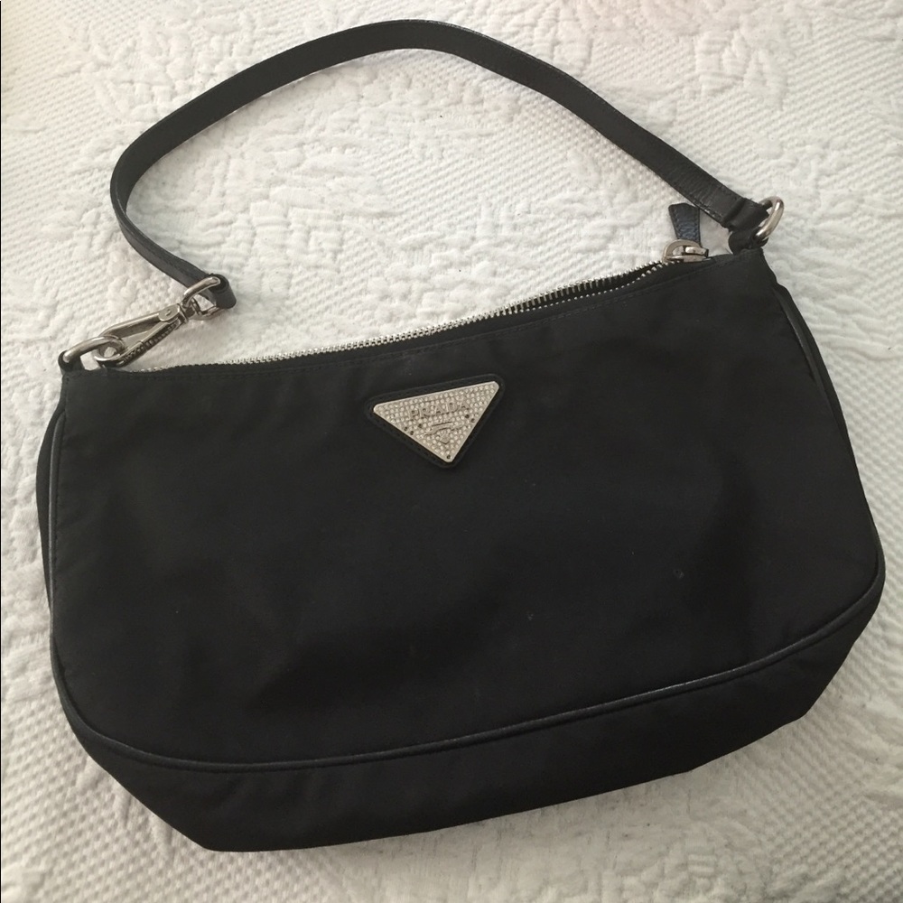 PRADA NYLON SHOULDER BAG.