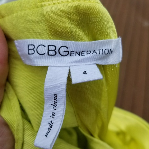 Lime Strapless BCBG Mini Dress - Picture 4 of 5