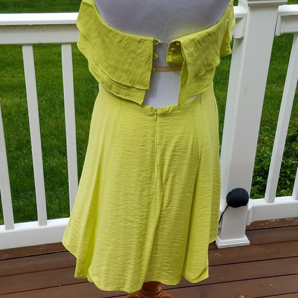 Lime Strapless BCBG Mini Dress - Picture 5 of 5