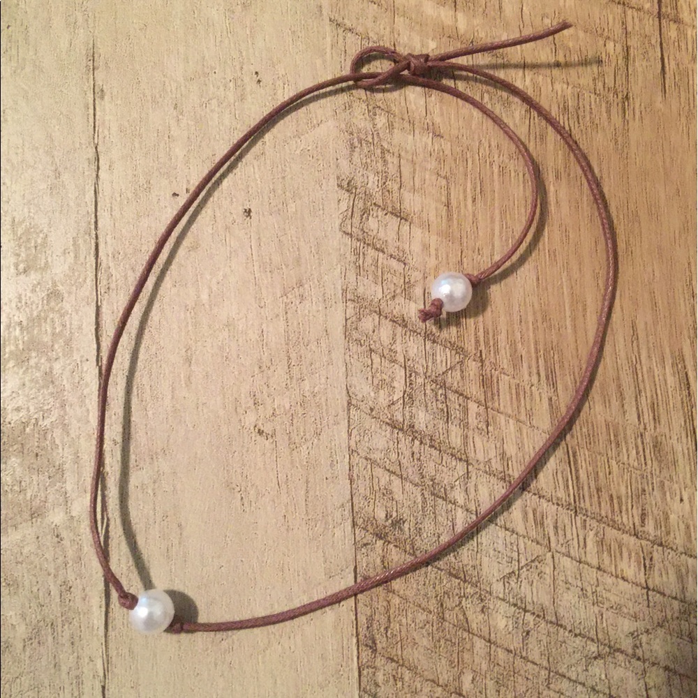 Adjustable Minimalist Pearl Necklace
