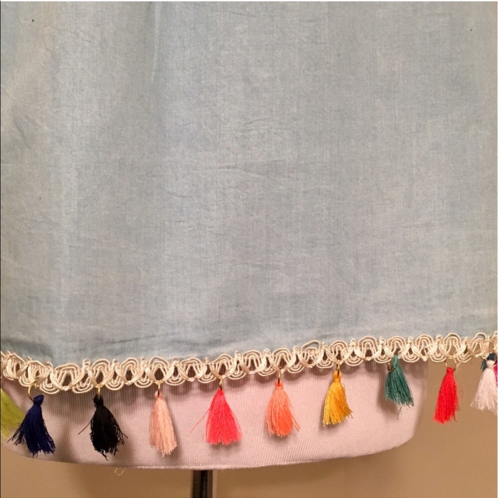 🎉HOST PICK🎉 5⭐️ Chambray Off The Shoulder Top - Picture 5 of 5