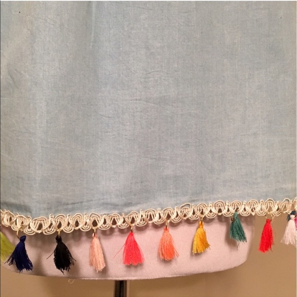 ๐HOST PICK๐ 5โญ๏ธ Chambray Off The Shoulder Top - Picture 5 of 5