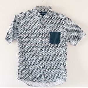 SUNDAY WORK CLOTHES MENS Black/White Shirt (M)