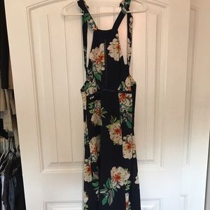 Floral dress. Long