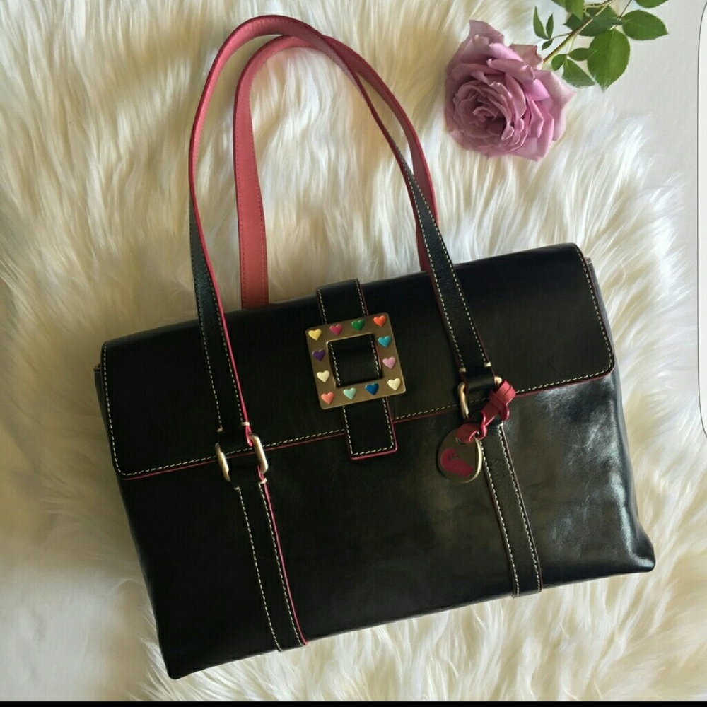 Dooney & Bourke Black Leather Satchel