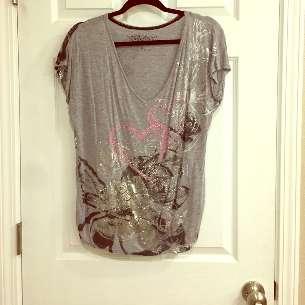 Blinged out shirt