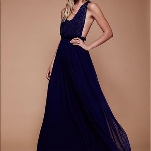 Cleo free people navy maxi dress