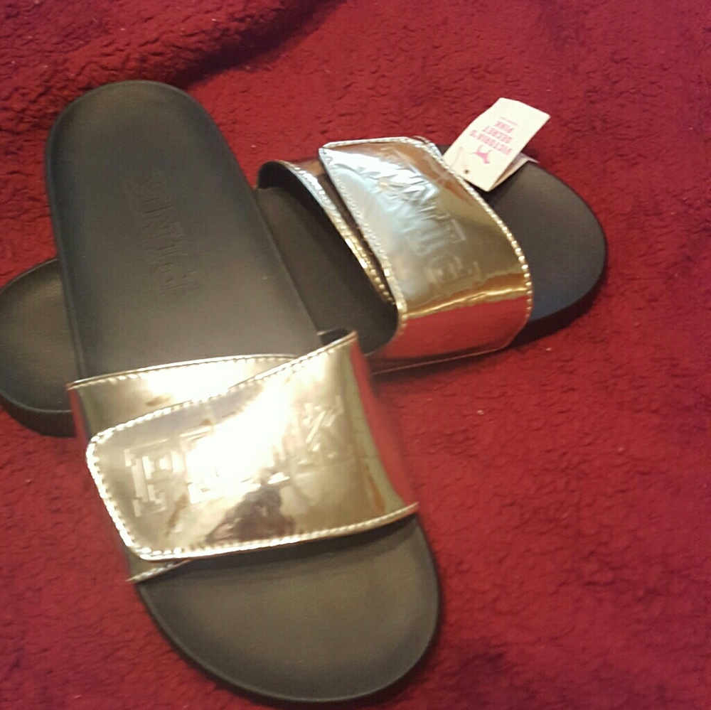 VS PINK one of a kind slides