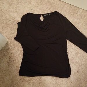 3/4 Scoop Neck Stretch Top