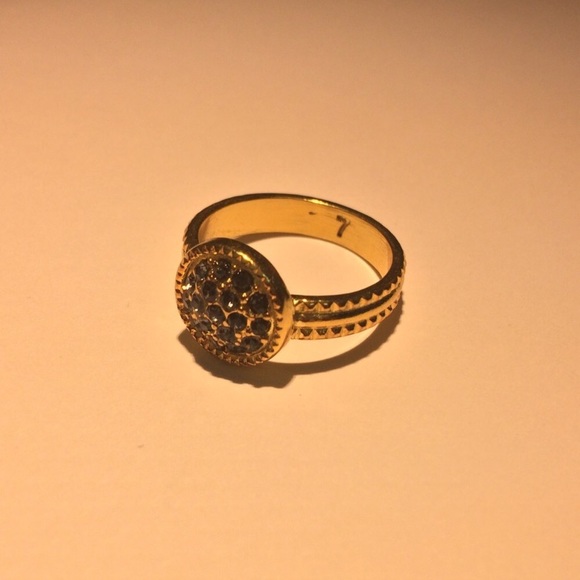• swarovski pave crystal Button ring • - Picture 2 of 5