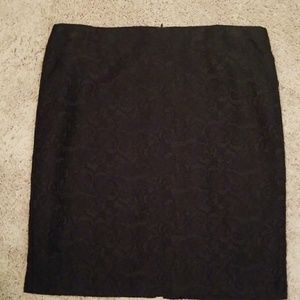 Black lace skirt