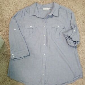 3/4 Roll sleeve button up