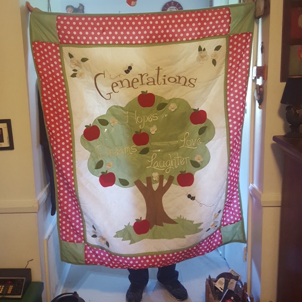 Generations TREE picture pouch blanket