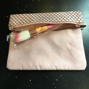 NWOT Lisa Frank brush and IPSY makeup bag