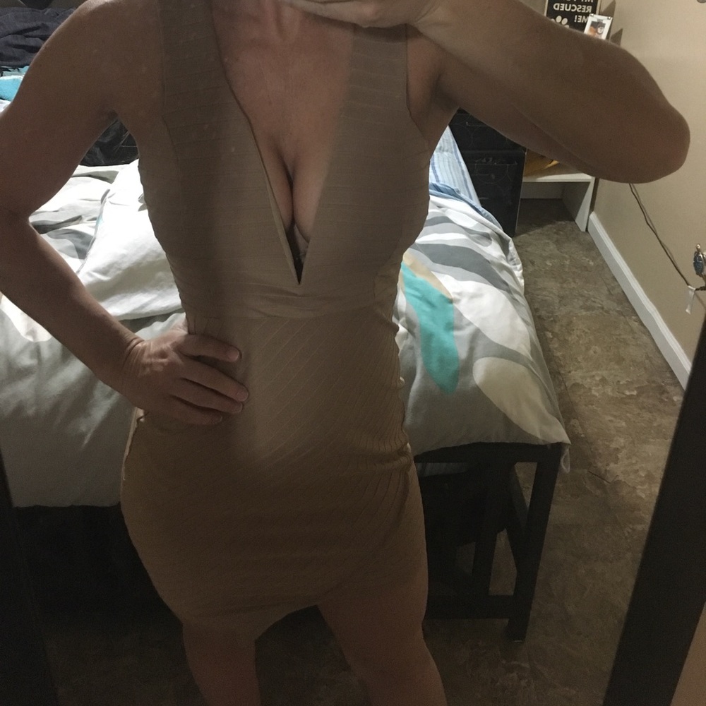 NWT Tan mini dress