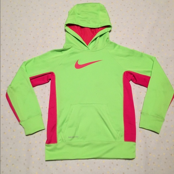Nike Other - Nike Green &a Pink Therma-fit  Sweatshirt