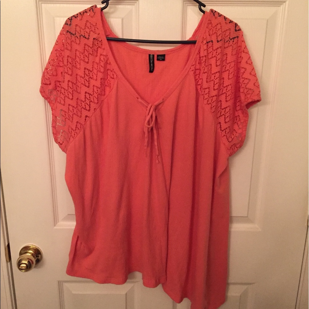 Plus size asymmetrical blouse