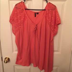 Plus size asymmetrical blouse