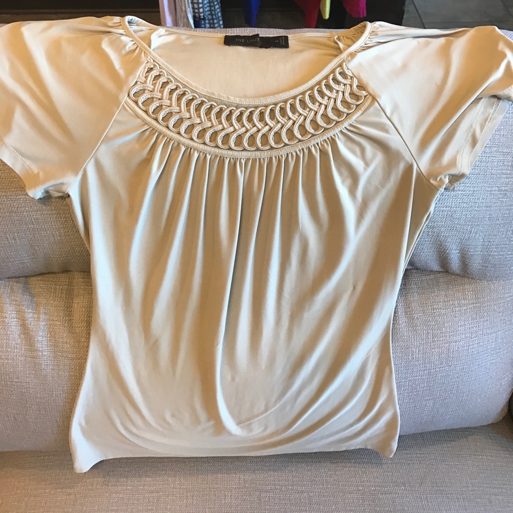 Cream colored blouse from the limited