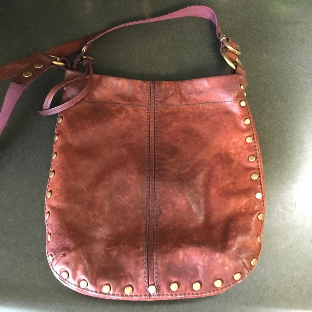 Fossil leather cross body