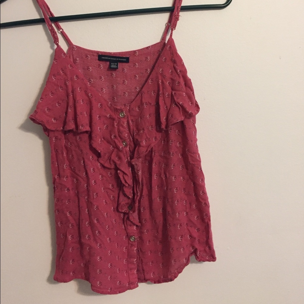 pink american eagle tank top blouse