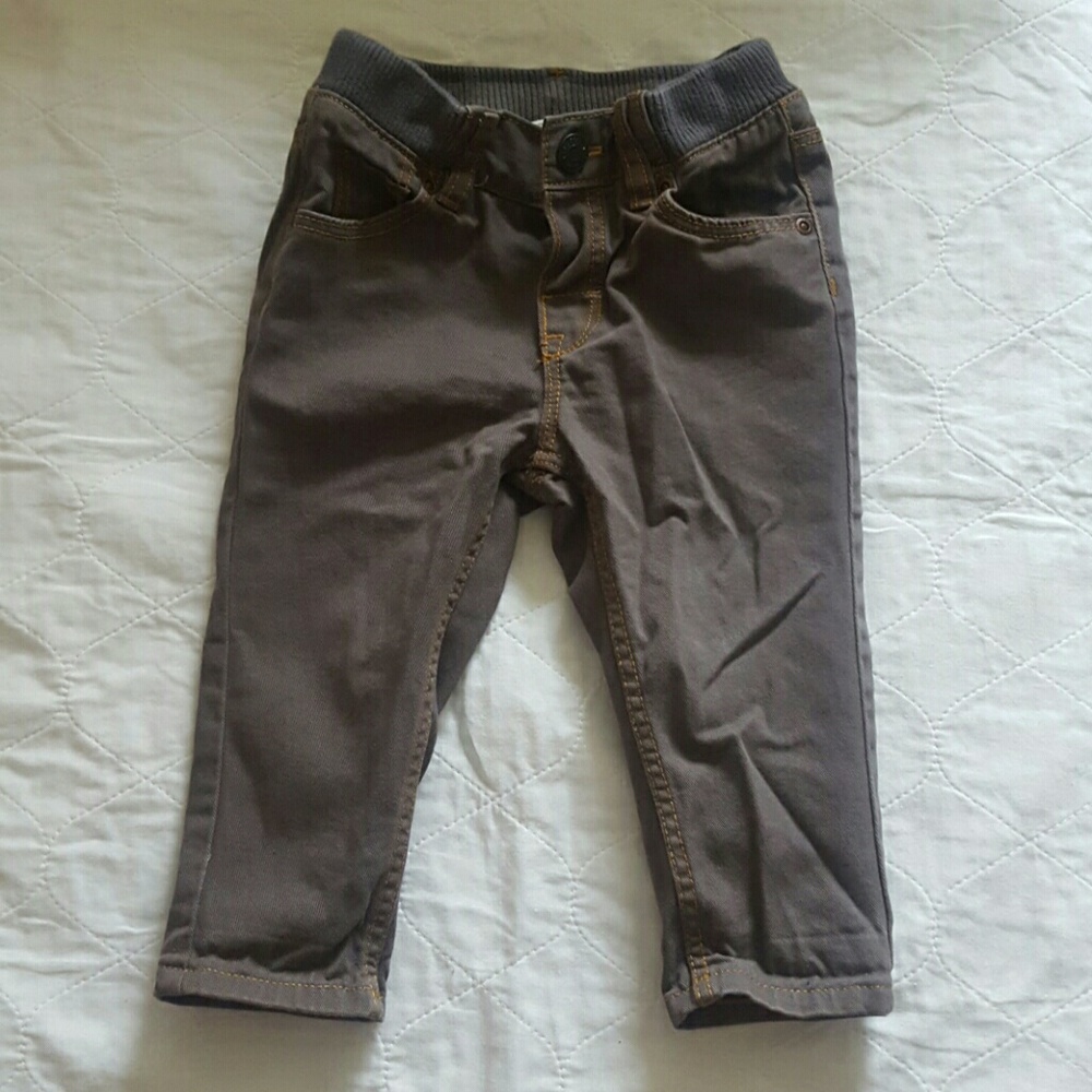 Grey denim pants