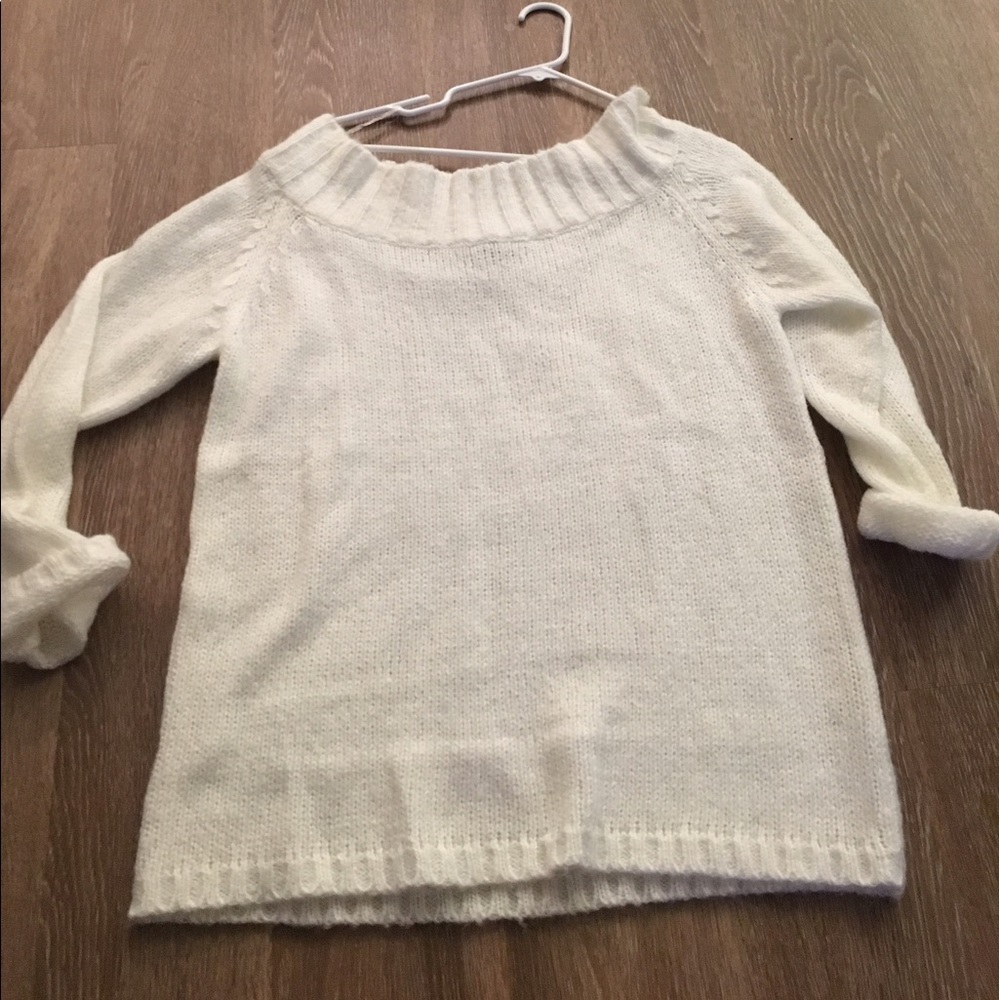 Off the shoulder sweater