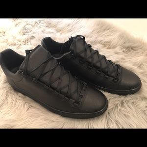 Men's Balenciaga Arena Denim Effect Low Black